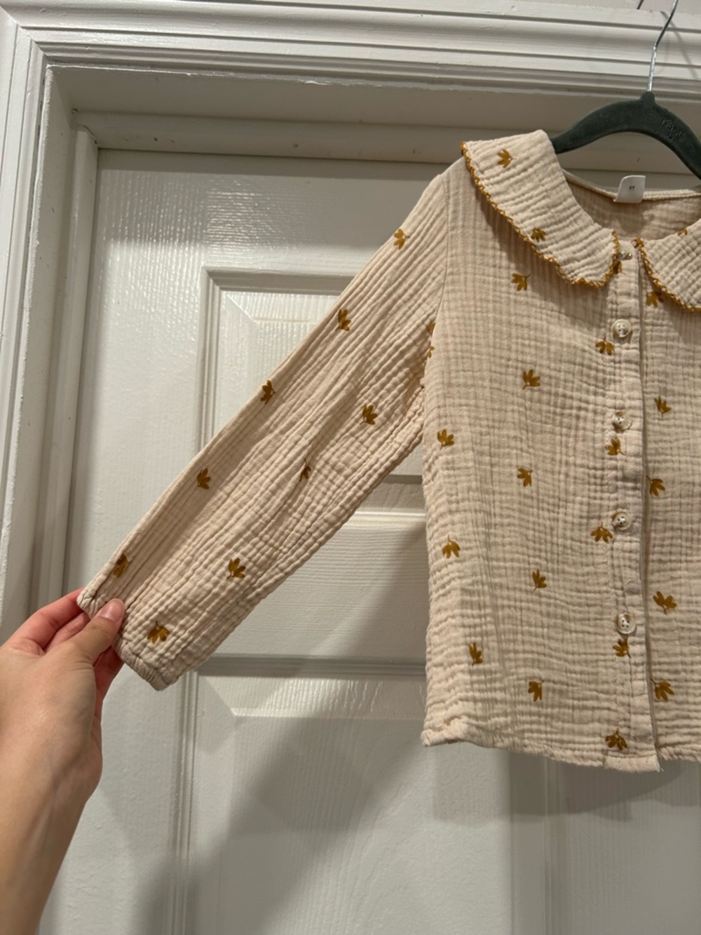 SHEIN Collared Button Front Girl’s Top Size 6 - Picture 4 of 4